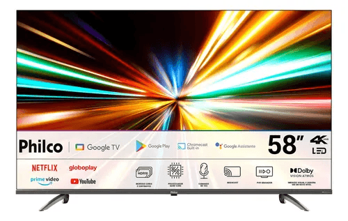 Smart Tv 58 Philco Led 4k Google TV HDR10