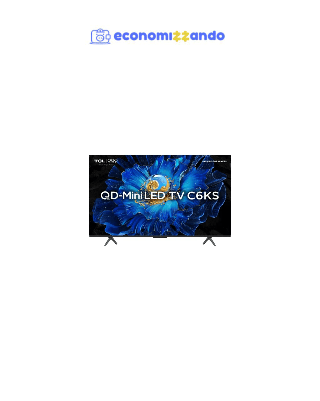 Smart TV Advanced 50" C6KS 4k QD-Mini Led TCL