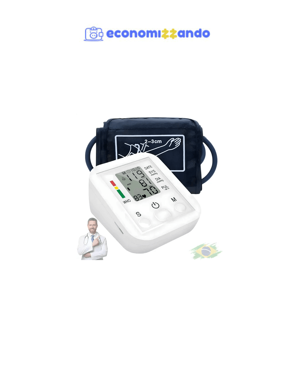 Aparelho De Medir Pressão Arterial Monitor Automático
