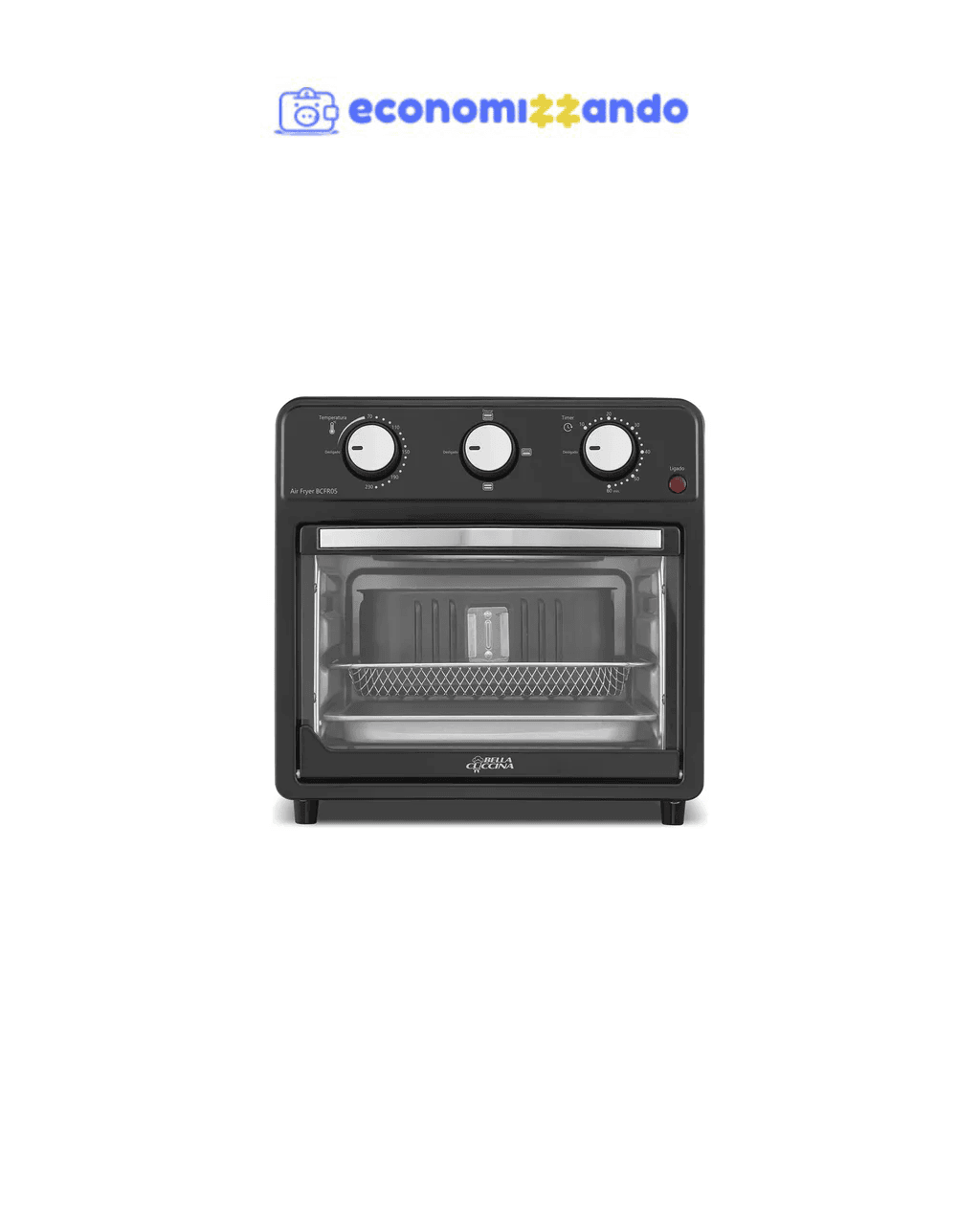 Fritadeira air fryer Bcfr05 Bella Cuccina 12l 1500w