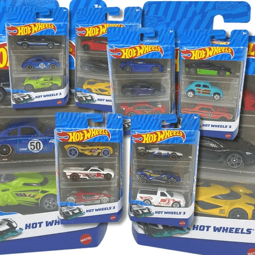 Hot Wheels Premium Cartela C/ 3 Carrinhos Mattel