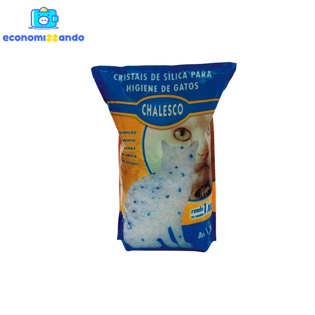 Areia Sílica p/ Gatos 1,8kg Chalesco