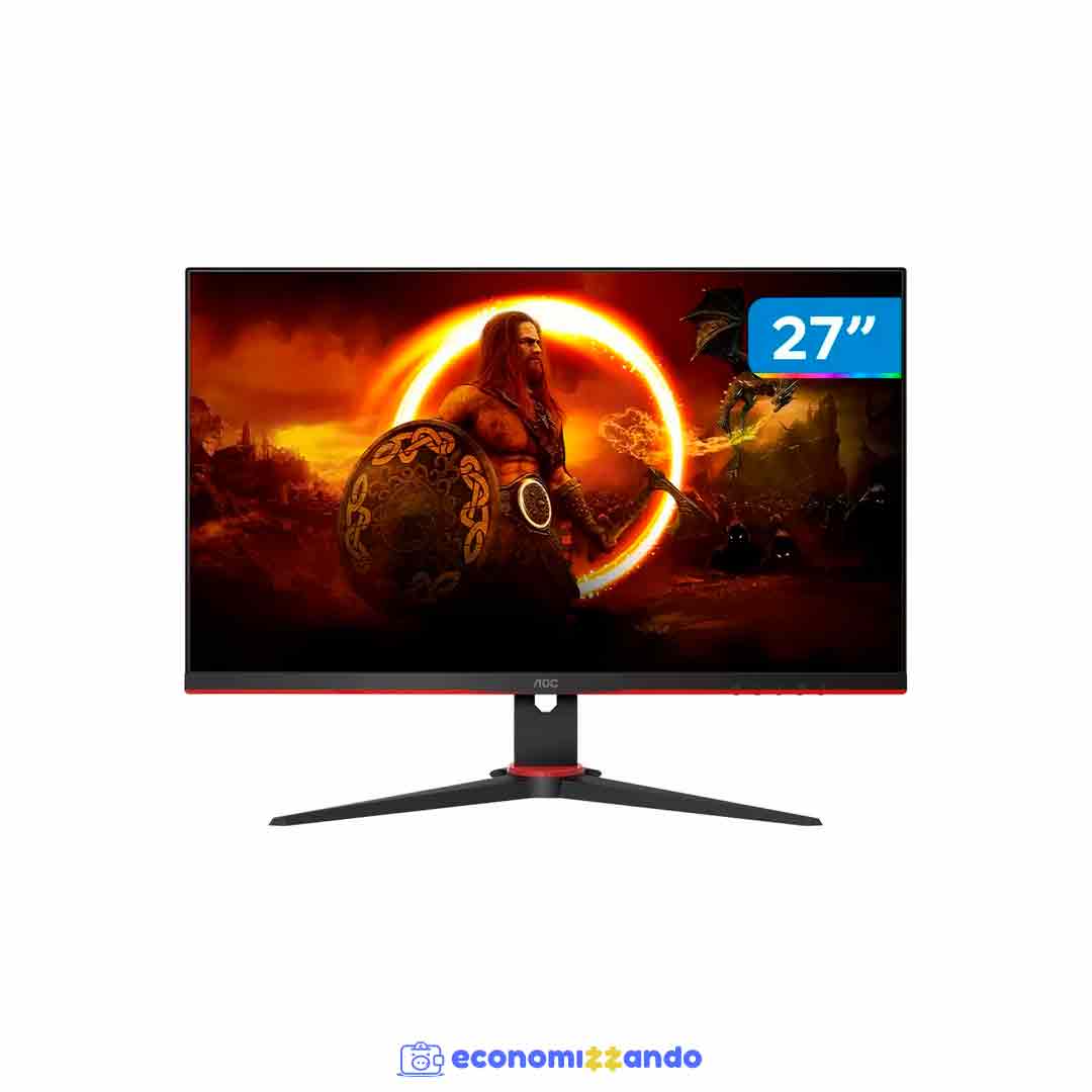 Monitor gamer aoc 27 165hz 1ms economizzando