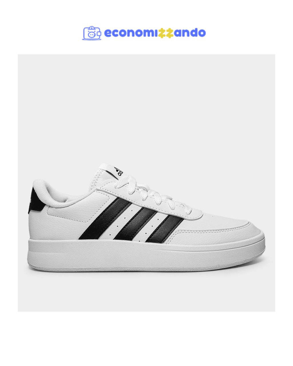 Tênis Adidas Breaknet Masculino - Branco+Preto
