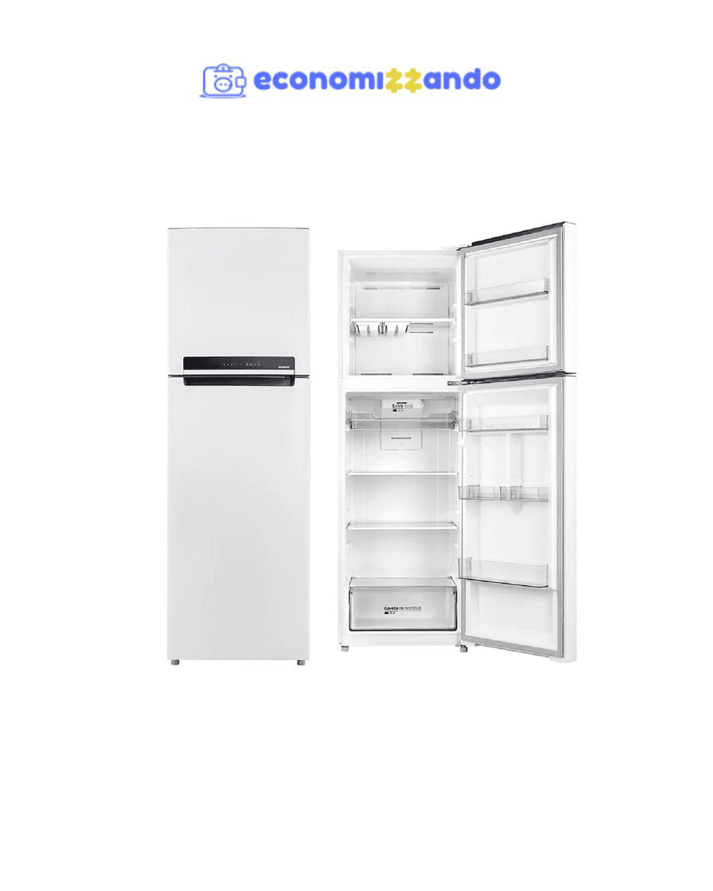 Geladeira/Refrigerador Midea Frost Free 2 Portas Branca 425L MD