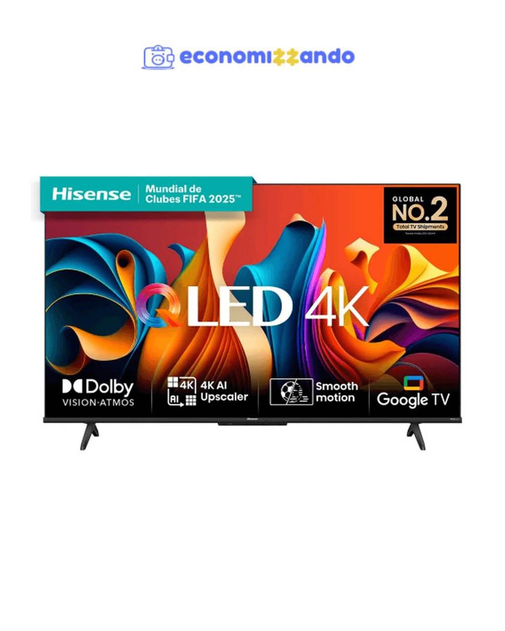 Smart Tv Hisense QLED 55" 4K Dolby Vision Atmos 3x 55Q6N