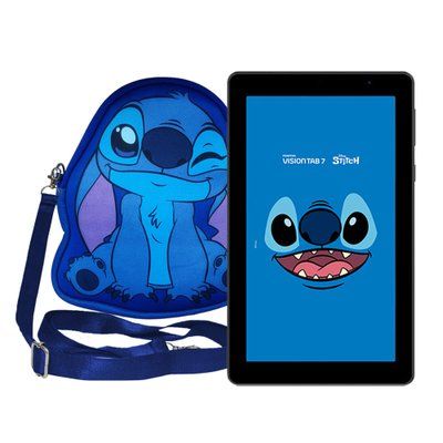 Tablet Infantil Positivo Vision Tab 7 Stitch + Capa E Bolsa - Octa-core 64GB