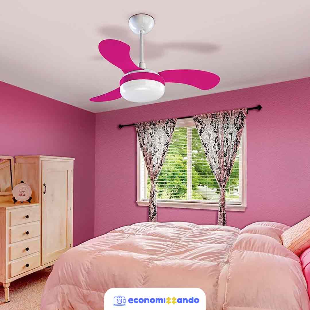  Ventisol Ventilador de Teto, Petit Premium, Rosa, 220V 