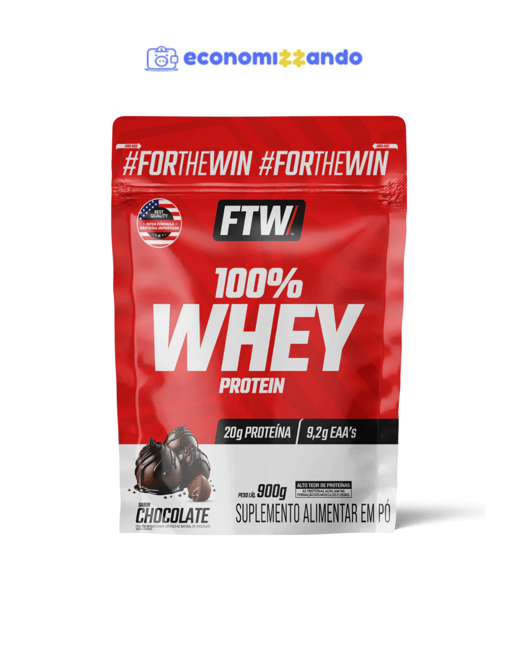 100% Whey protein Refil 900g - FTW