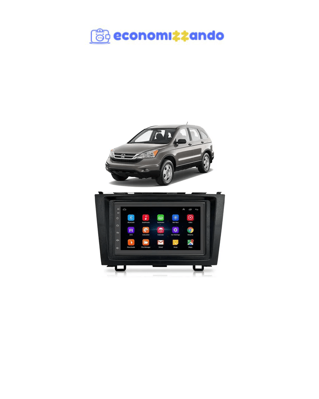 Kit Central Multimídia Android Crv 2007 2008 2009 2010 2011