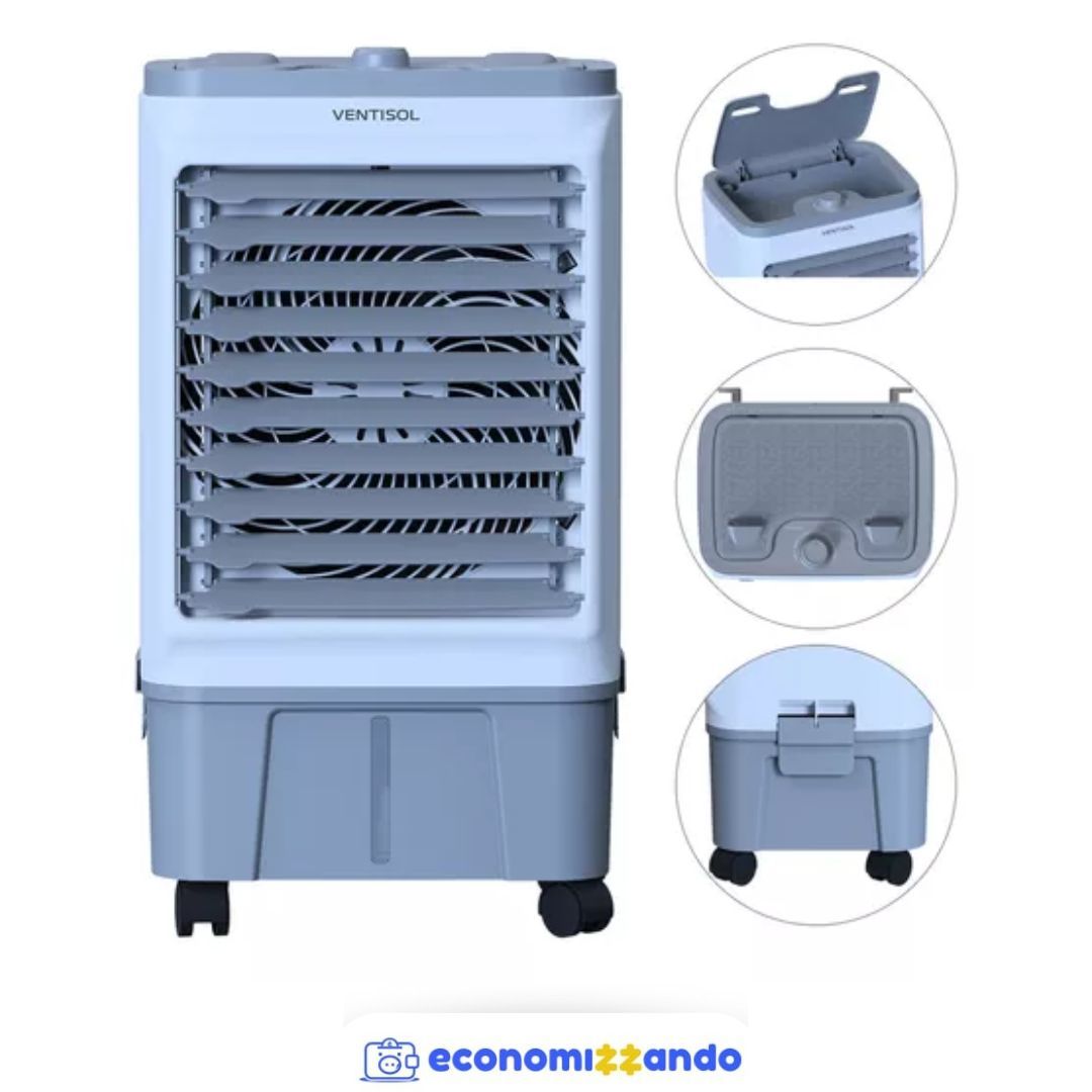 Climatizador De Ar Portátil 5 Funções 8l Clin8 Ventisol