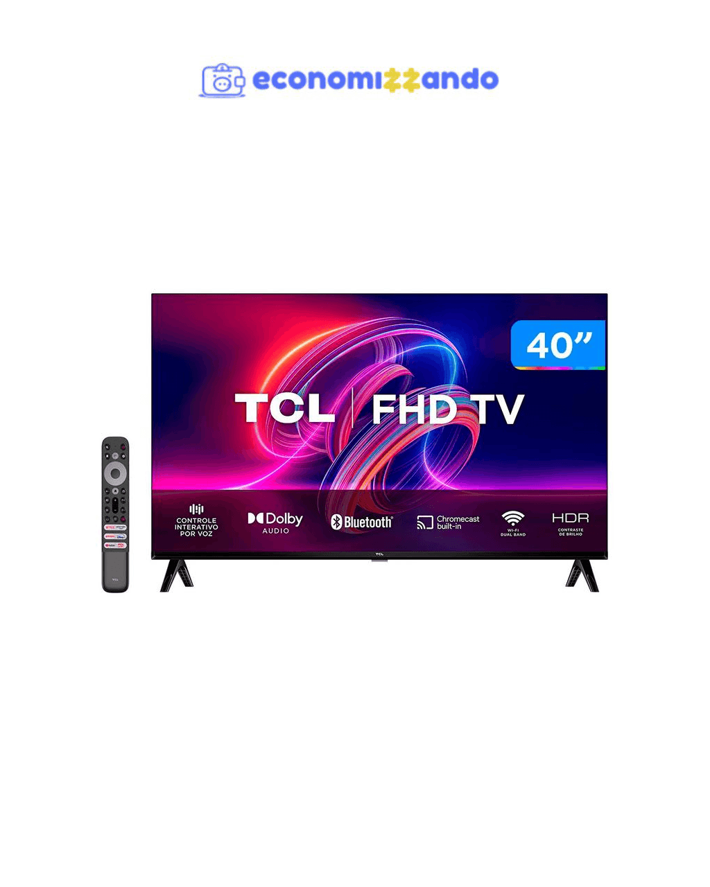 Smart TV 40” Full HD LED TCL 40S5400A Android