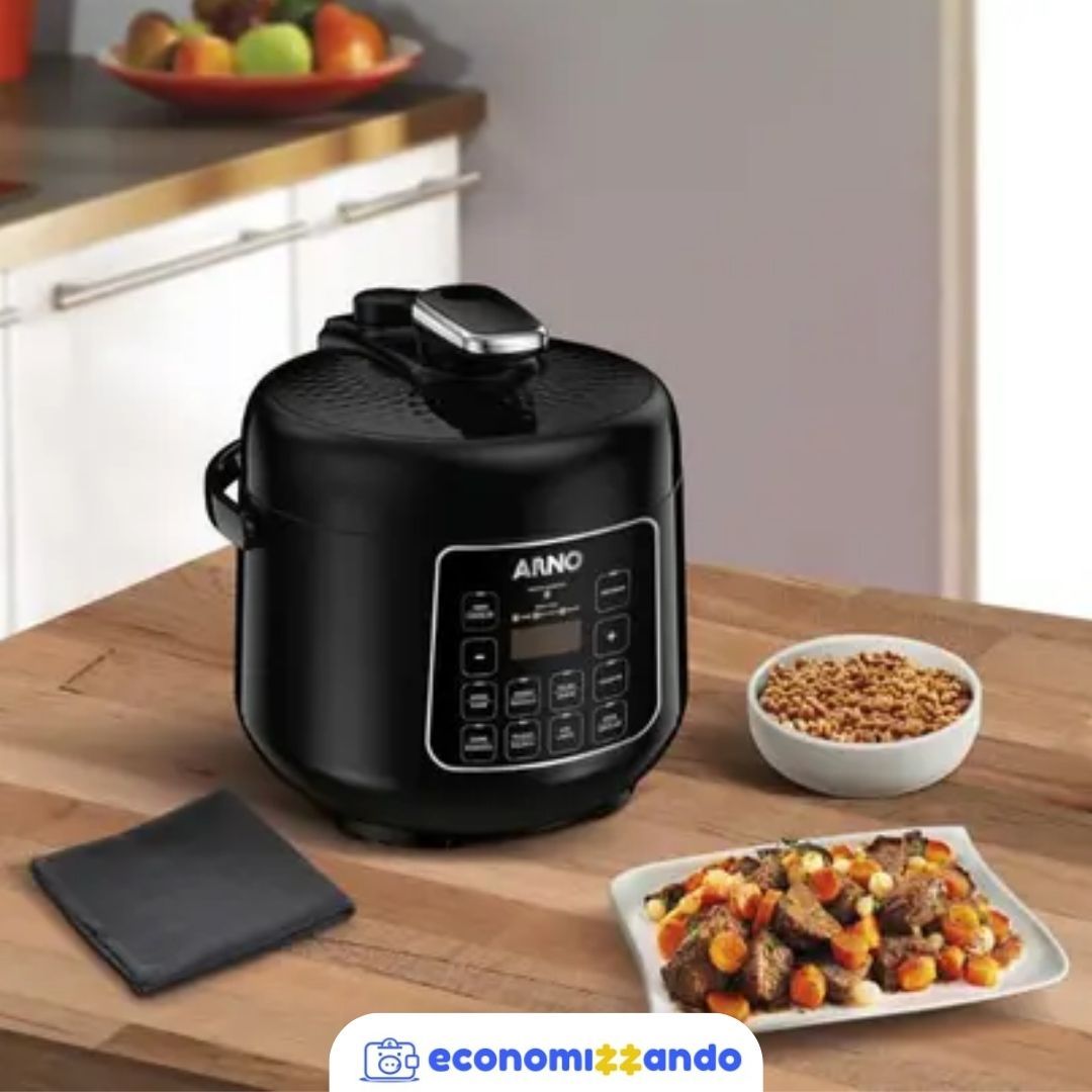 Panela de Pressão Elétrica Arno Digital Compacta PP25