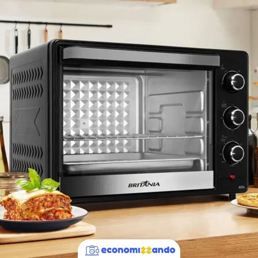 Forno Elétrico de Bancada Britânia com Dourador - 40L Preto BFE45PI