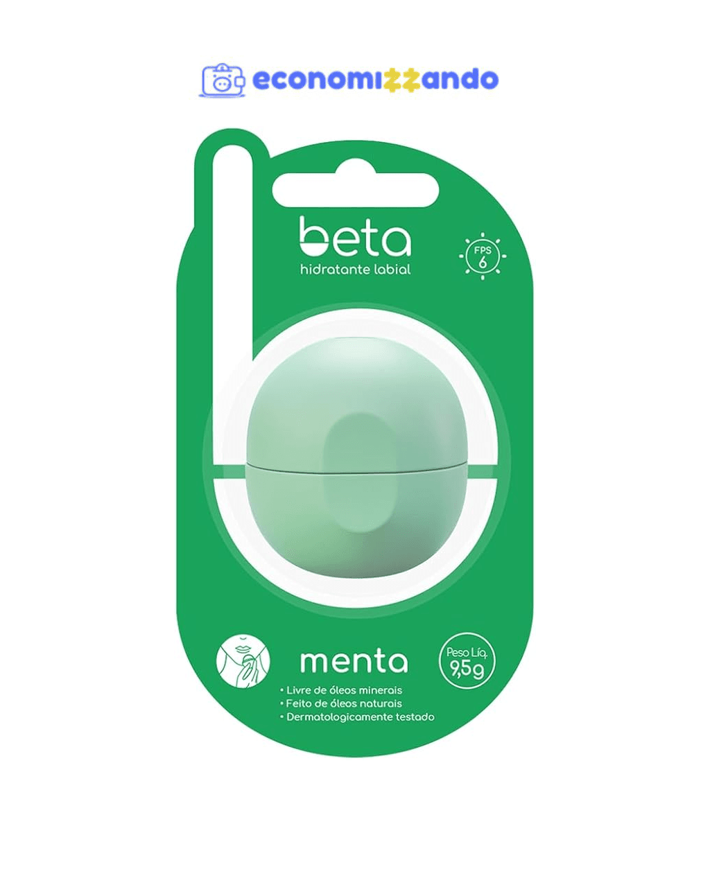 Beta Hidratante Labial - Menta 9,5g