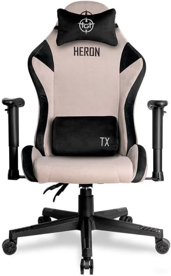 Cadeira Gamer TGT Heron TX Tecido | Preto e Cinza | TGT-HRTX-FB01
