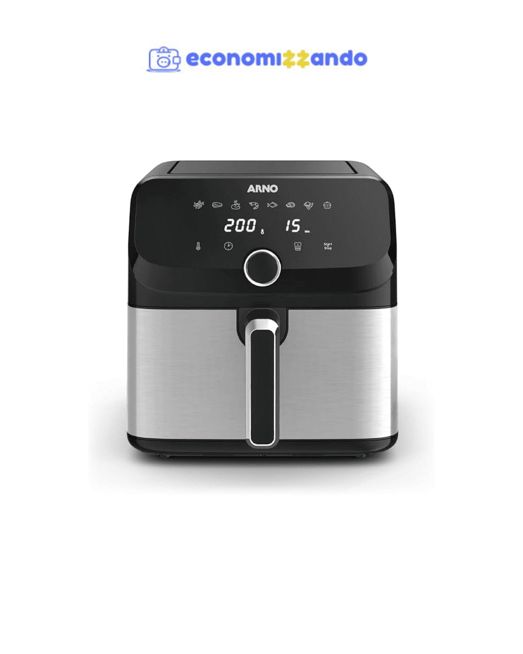 Fritadeira Sem Óleo Arno Air Fryer Mega Digital 7,5L AFD7, 1700W - 110V
