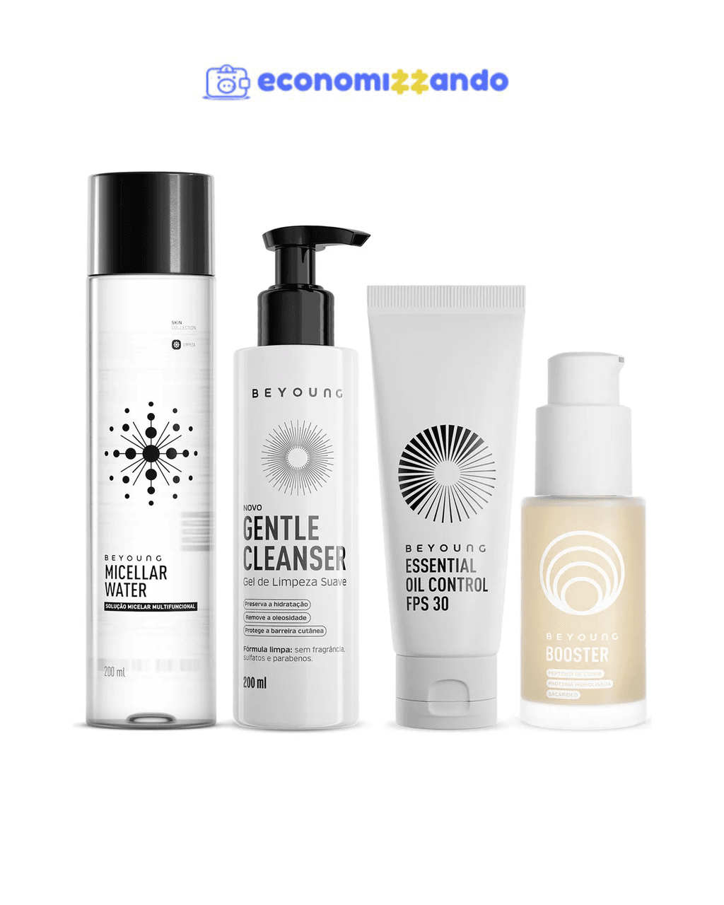 Kit Beyoung Skincare Completo Multifuncional 4 Produtos