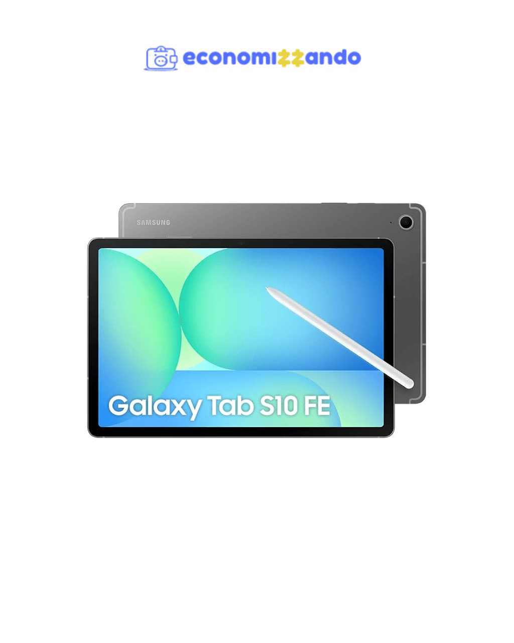 Tablet Samsung Galaxy Tab S10 FE, Cinza, 128GB, 8GB RAM, Tela Imersiva de 10.9" 90Hz, Camera Traseira de 13MP, Câmera Frontal de 12MP Ultra Wide, Wifi 6, IP68, Android 15