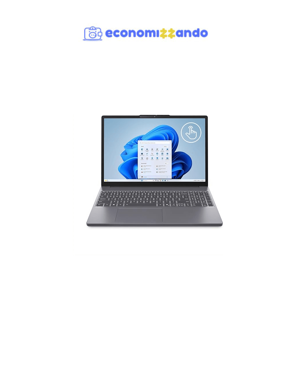 Notebook Lenovo IdeaPad Slim 3 Core i5-13420H 8GB 512GB SSD Tela 15.3" Touch Screen - 83NS000ABR W11