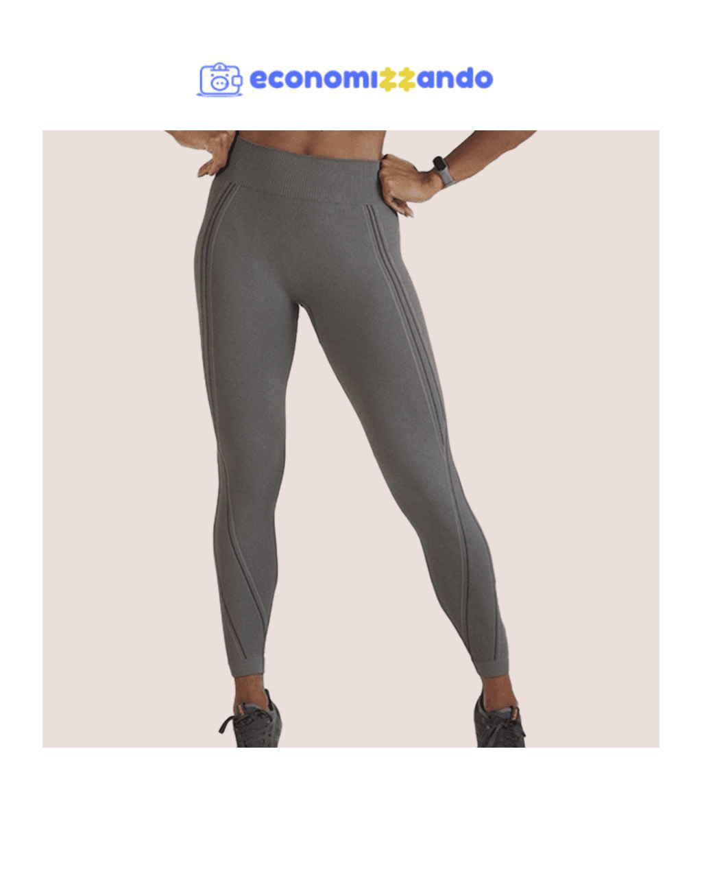 IndicadoCalça Legging Com Cós De Silicone Alto Ventilação Estratégica E Flexibilidade Para Treinos