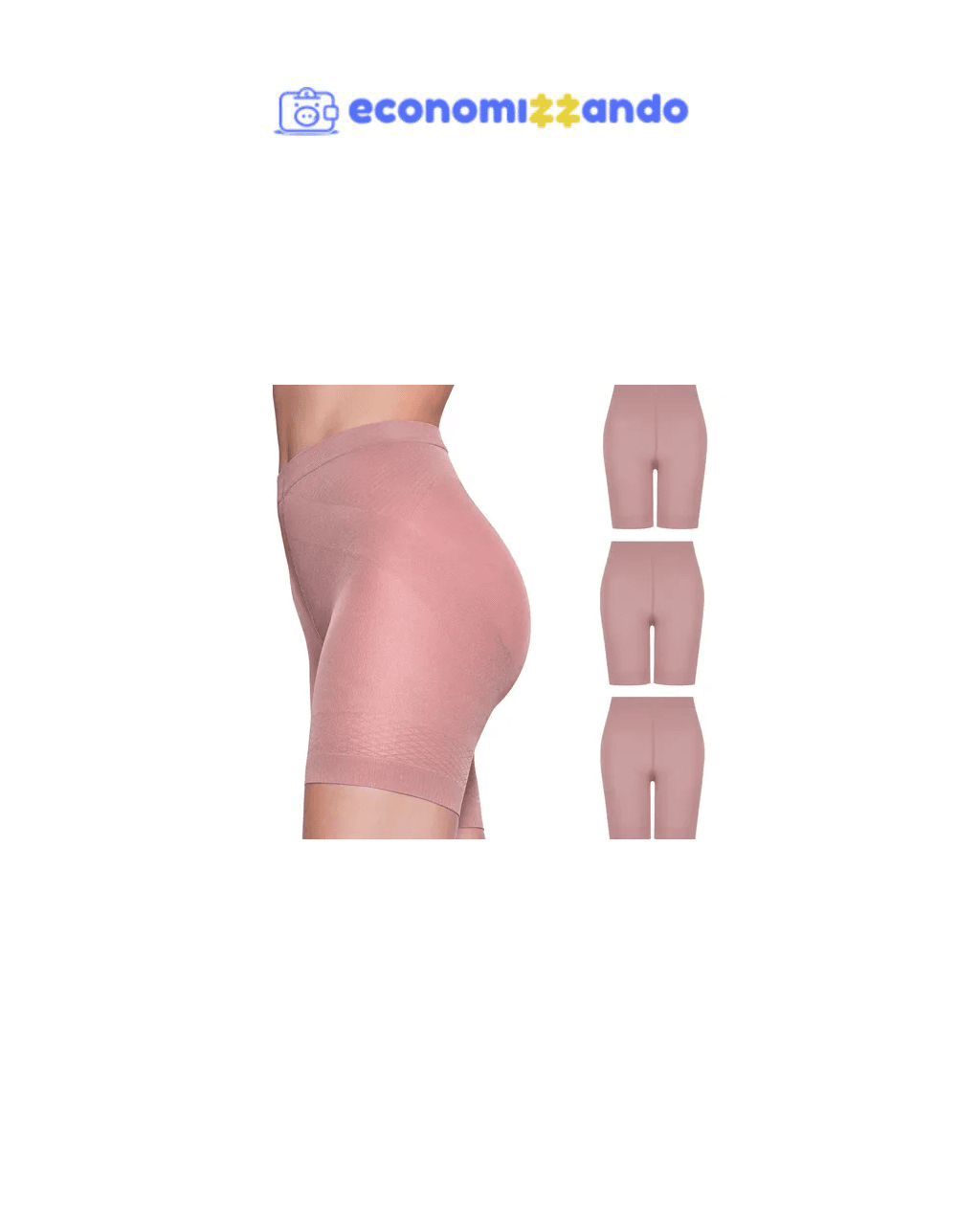 Kit 3 Shorts Modelador Lupo Calcinha Cinta Diminui Barriga