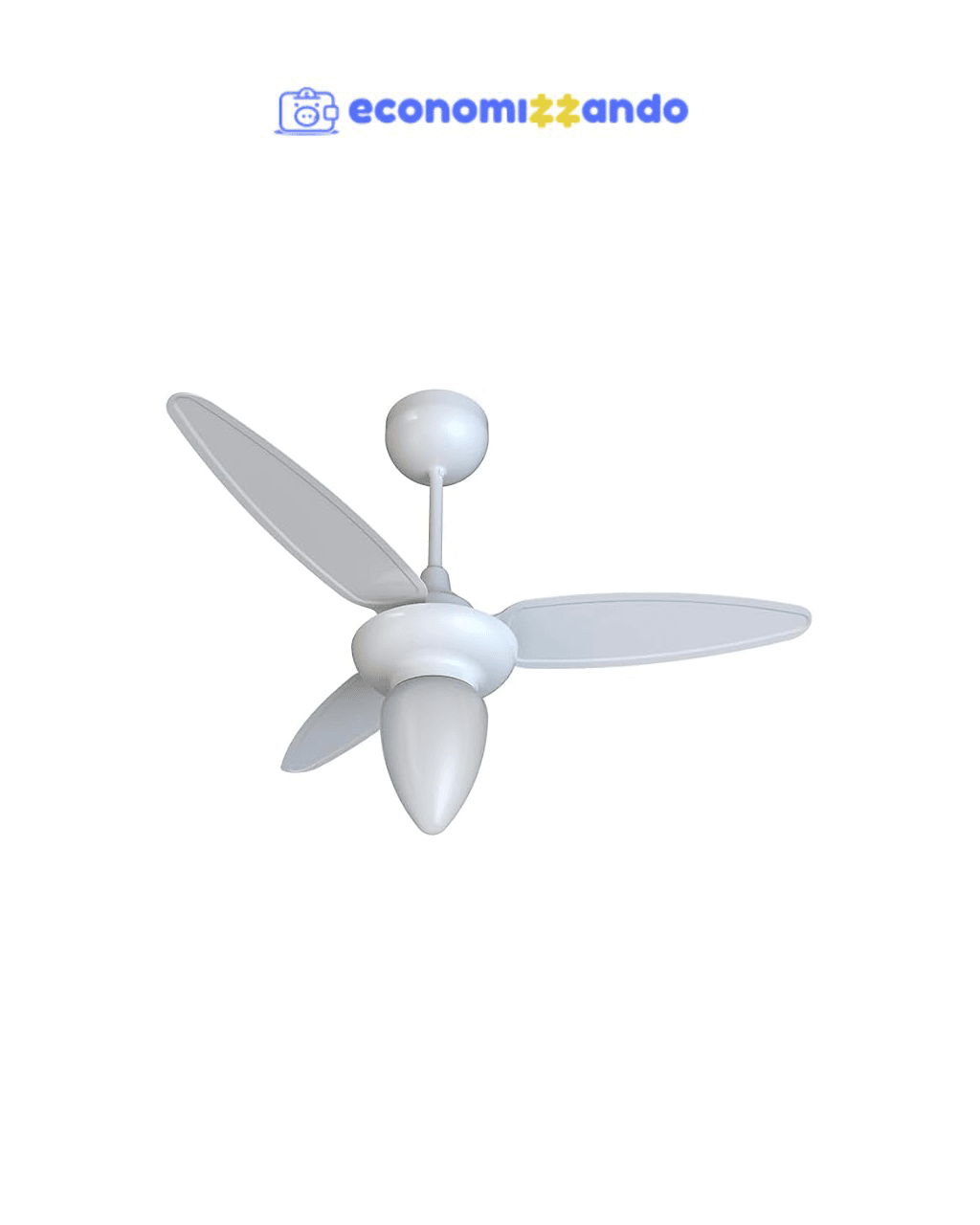 Ventisol Ventilador de teto wind br 3p inj branco c/r inverter bivolt