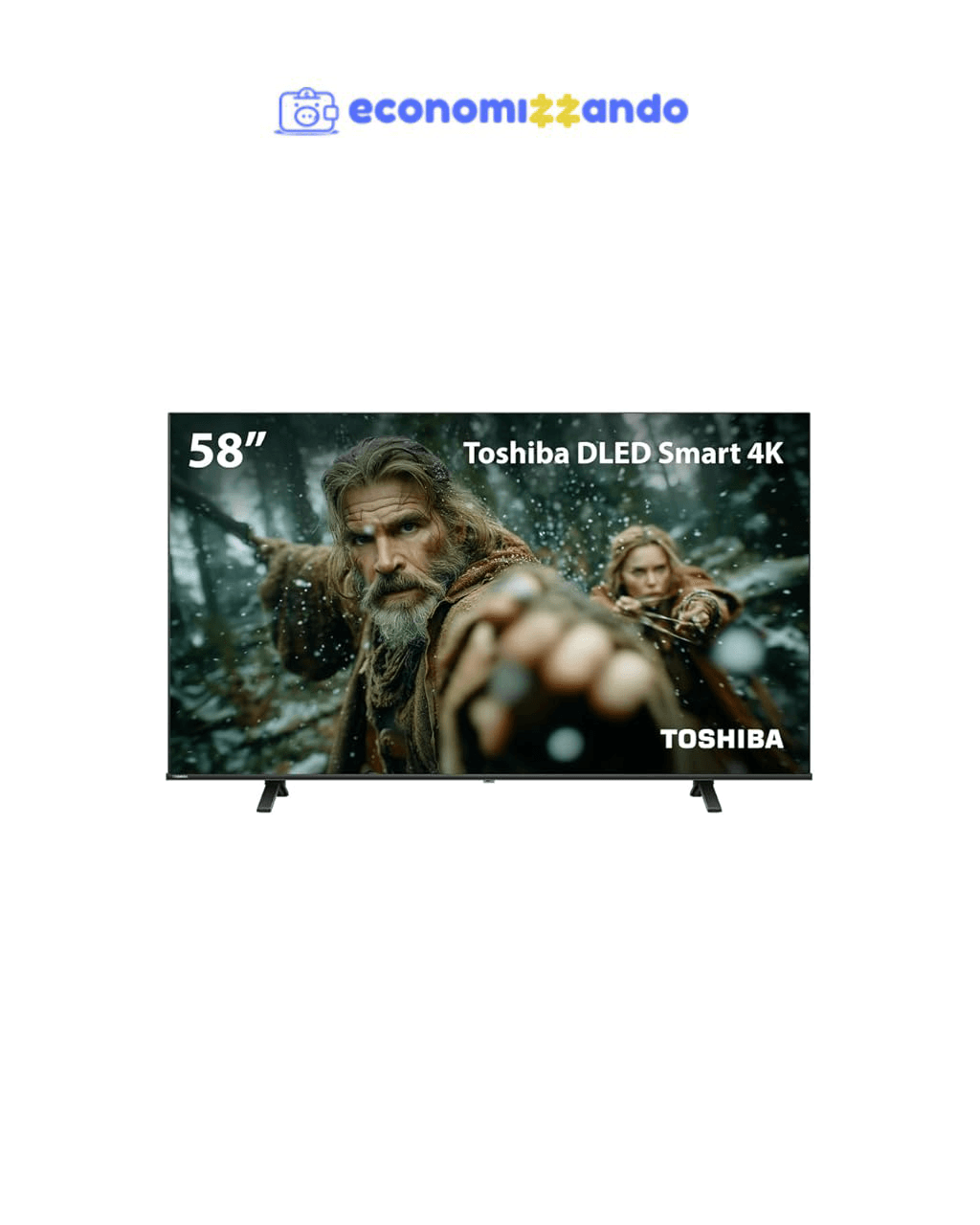 Smart TV DLED 58" 4K Toshiba 58C350NS + Refil de Tinta