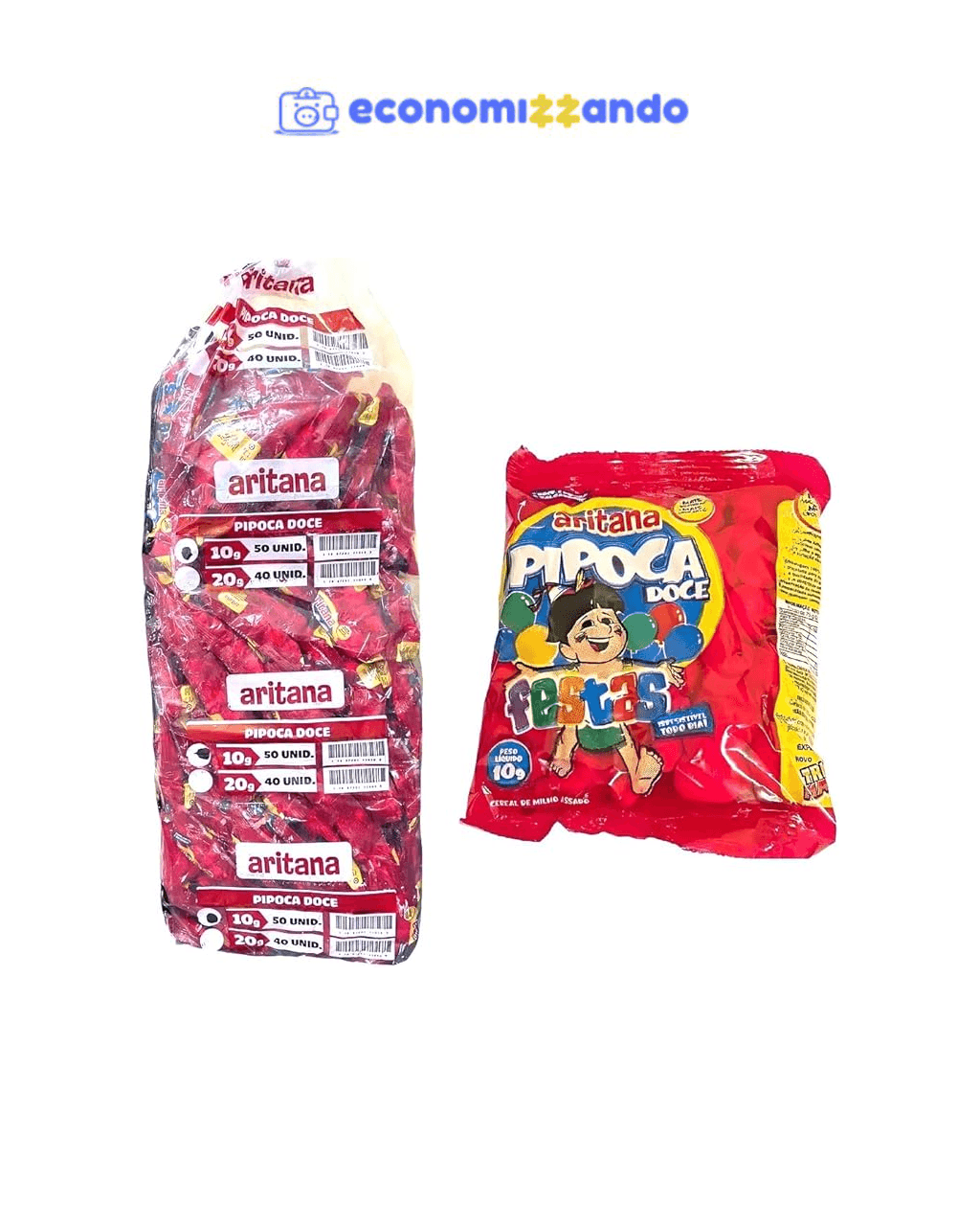 kit 25 Mini Pipoca Doce Com 10gr cada 