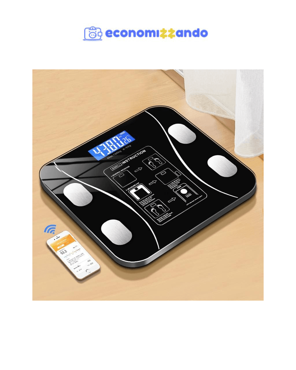 Balança Digital Medidora Corporal Bioimpedância até 180kg