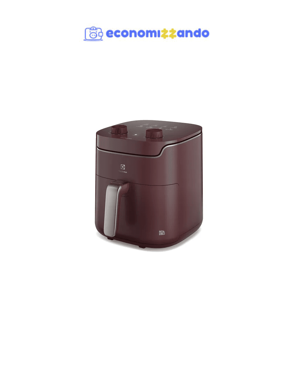 Air Fryer Electrolux EAF41 com 5,6L 1400W  Vinho - 127V