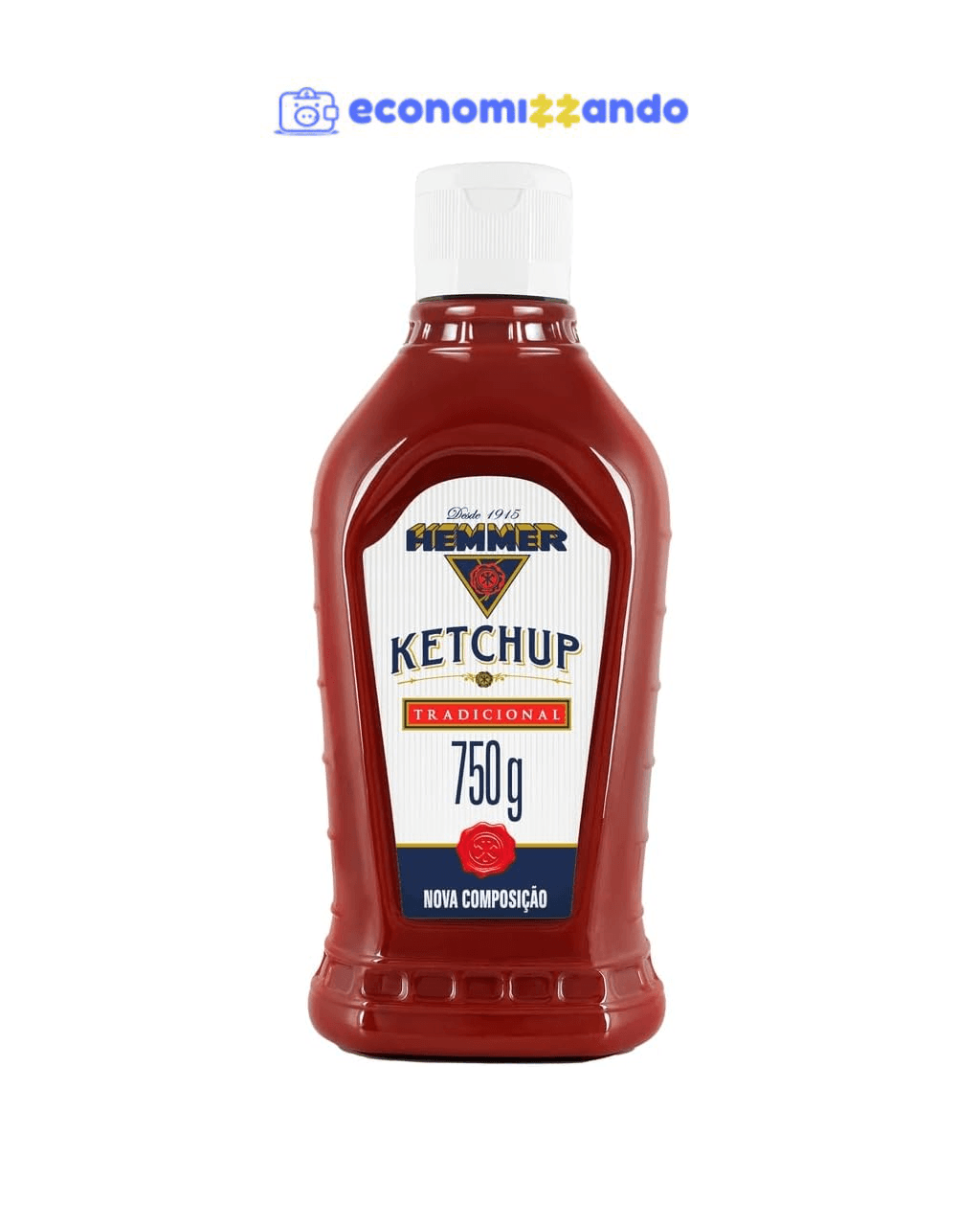 Hemmer Ketchup Tradicional Squeeze 750G