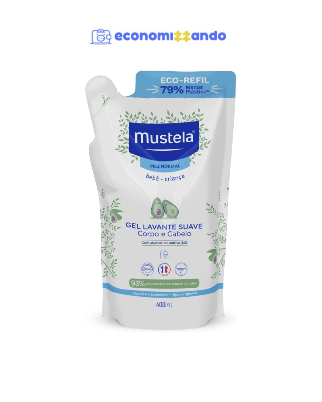 Mustela Refil Gel Lavante Suave 400ml - Mustela Bebê e Criança