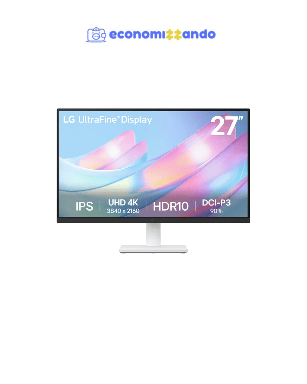 Monitor LG UltraFine – Tela IPS UHD 4K 27, 27US500-W
