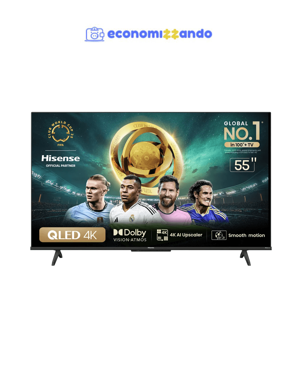 Hisense Smart TV UHD 4K QLED 55" Polegadas 55Q6N