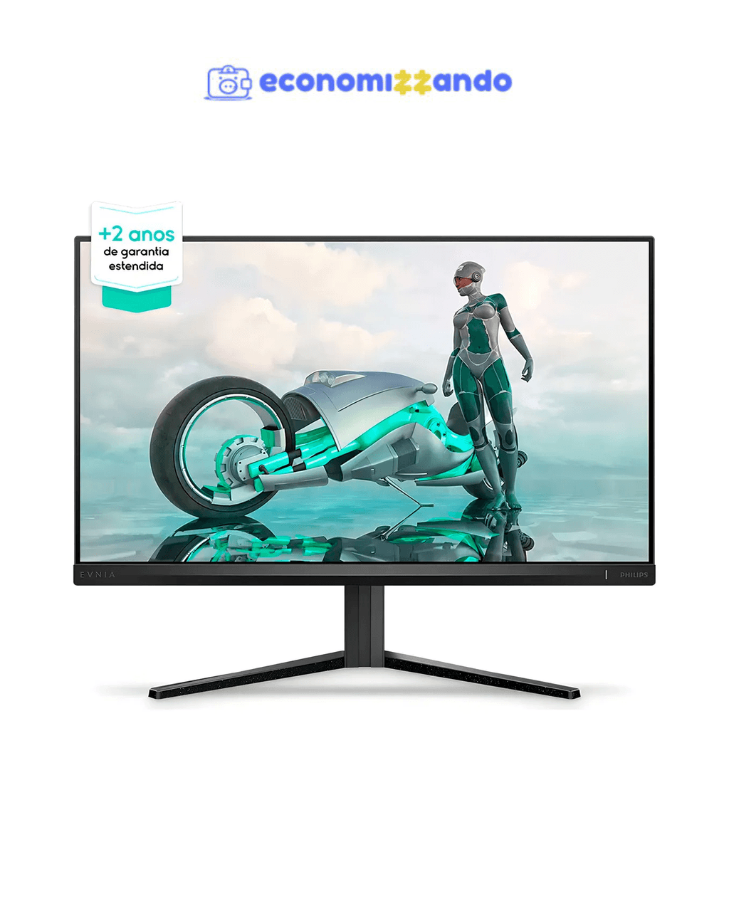 Monitor Gamer Philips 24 Evnia 24m2n3200l Ips 180hz 0,5ms Cor Preto