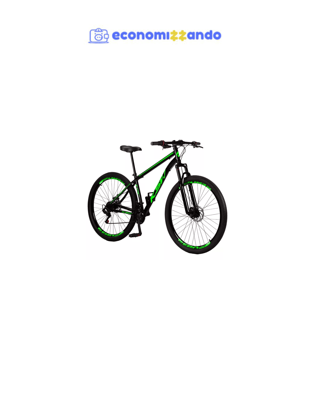 Bicicleta Aro 29 Aço Carbono Freios A Disco Suspensão 21 Vel