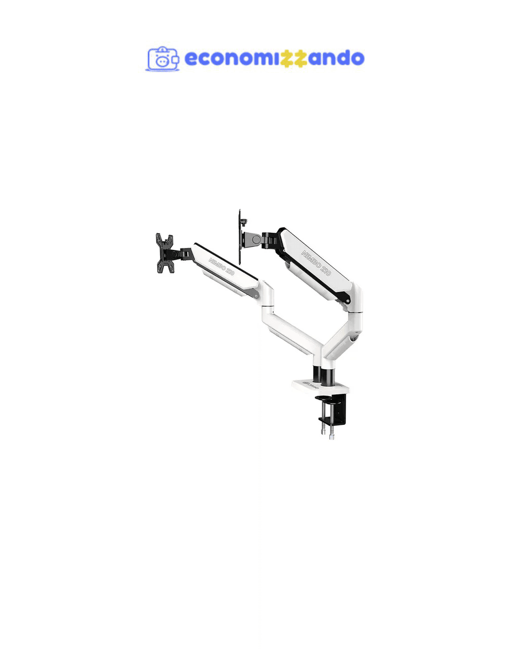 Suporte Articulado P/ 2 Monitores Zinnia Nimbo 210 13  - 32