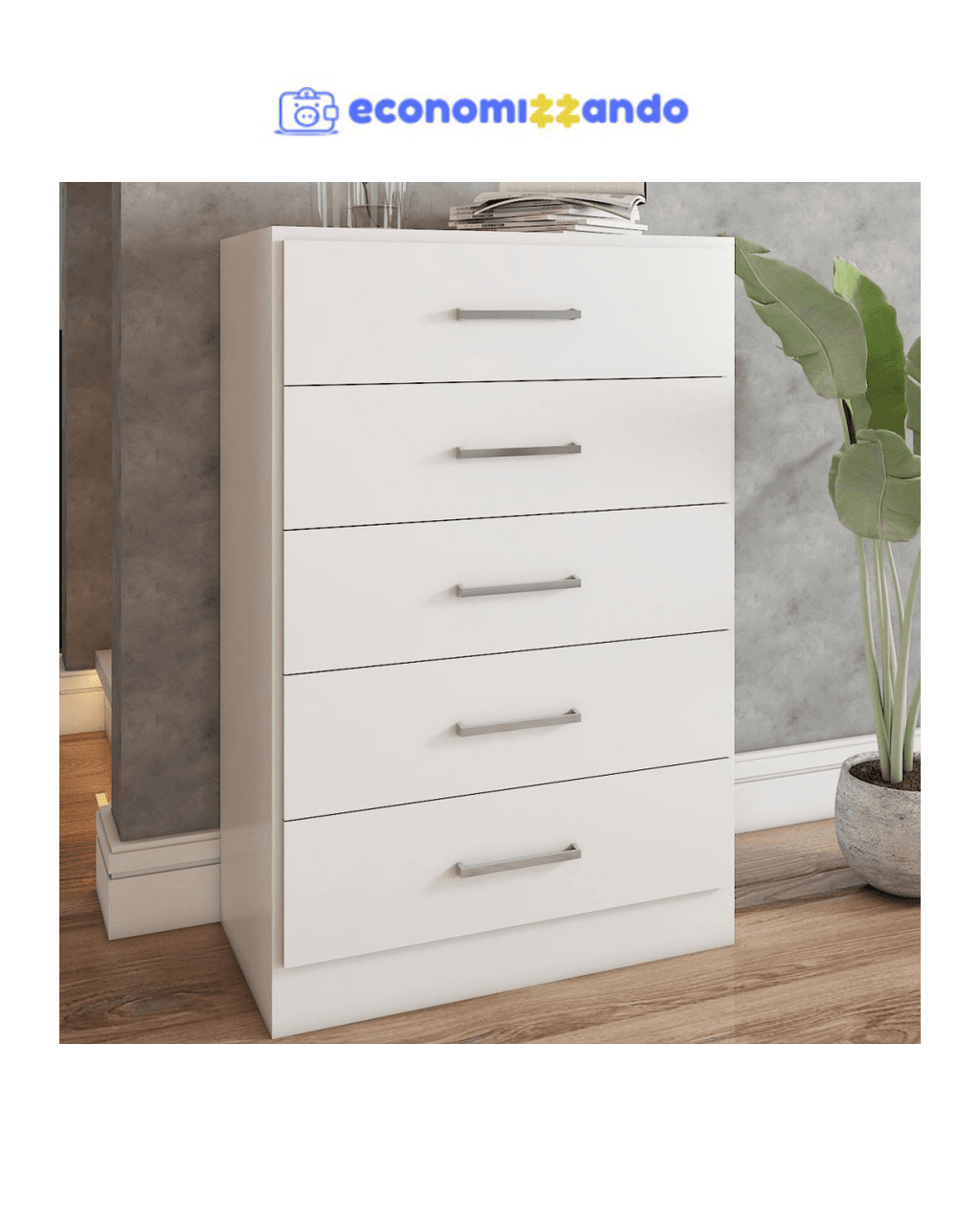 Cômoda Angra 5 Gavetas - Panorama Móveis