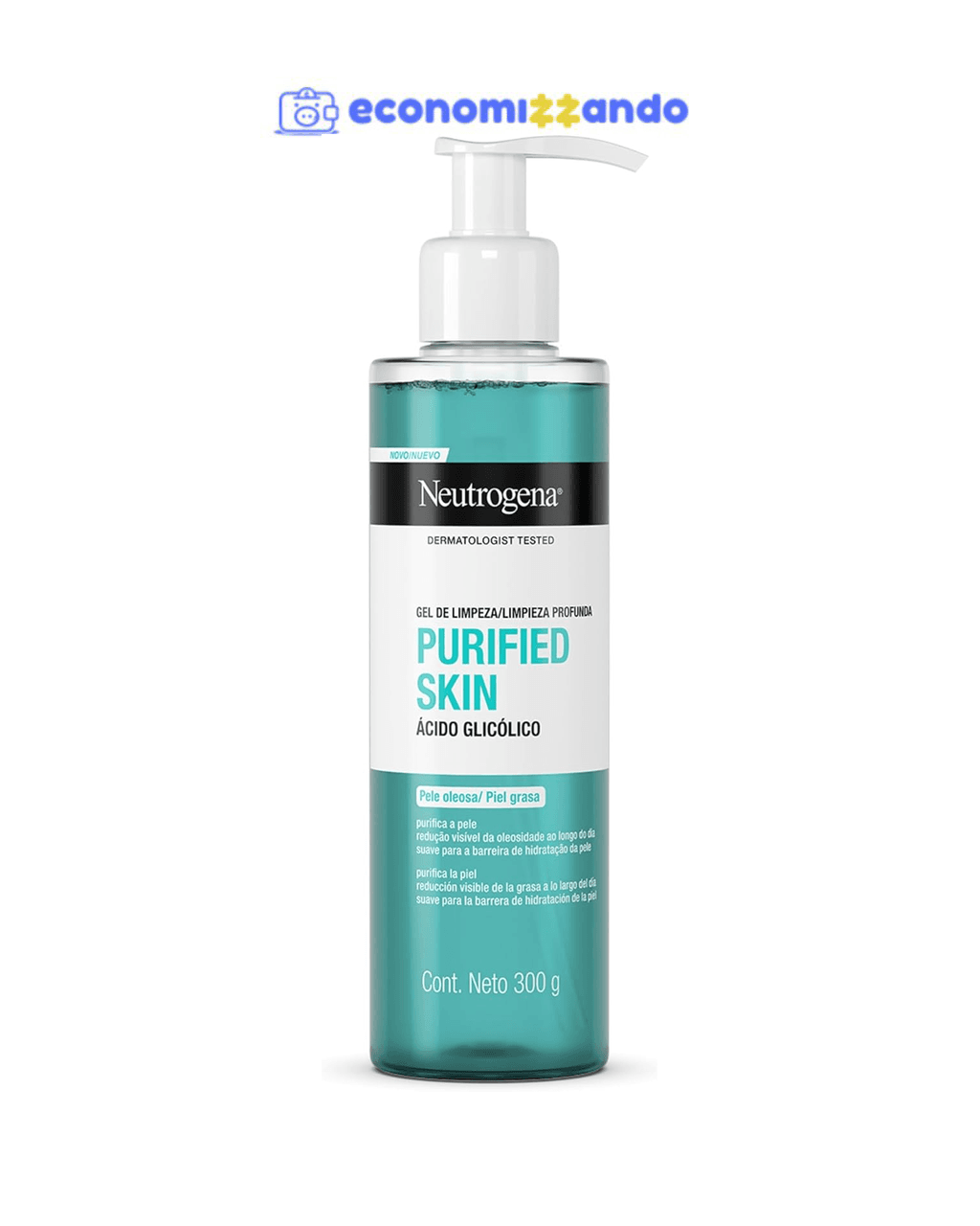 Neutrogena Gel de Limpeza Facial Purified Skin, 300g