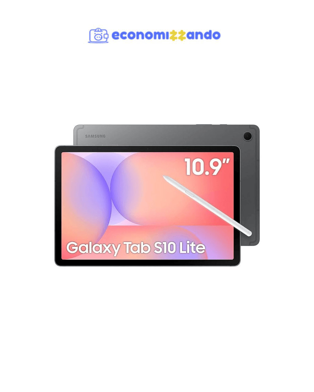 Samsung Tablet Galaxy Tab S10 Lite WiFi, 256GB, 8GB RAM, Tela 10.9", S Pen e Capa Smartbook Cover Inclusas
