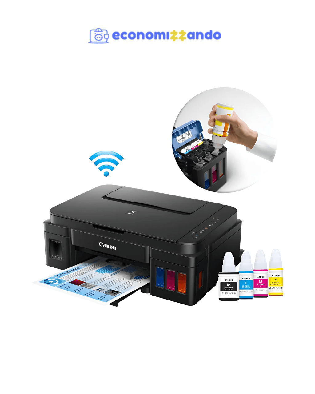 Impressora multifuncional cor Canon Pixma G3110