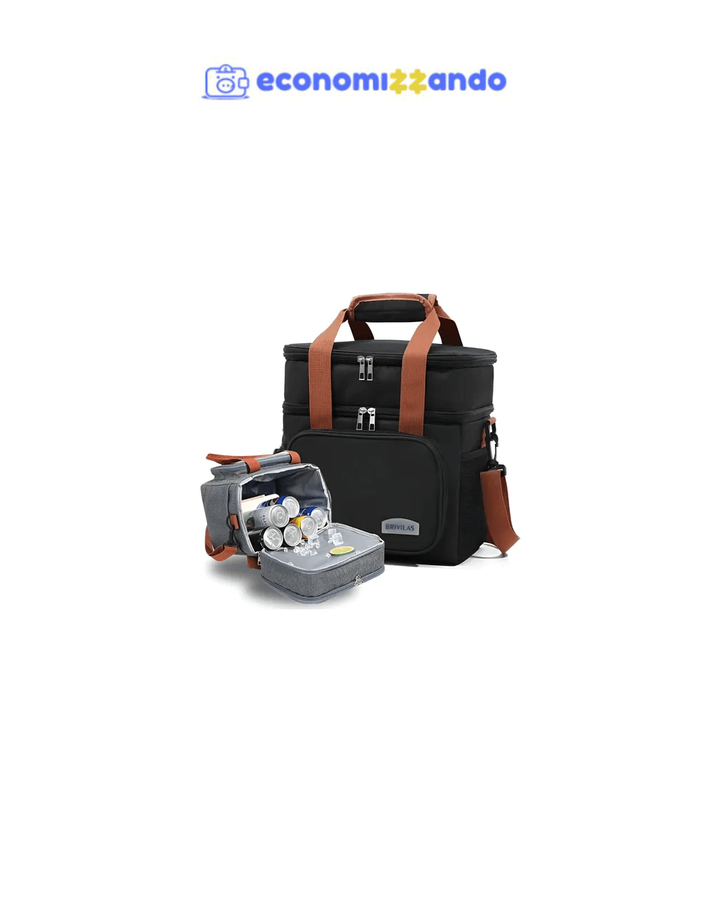 Bolsa Térmica Transversal Marmita Lancheira Trabalho Praia