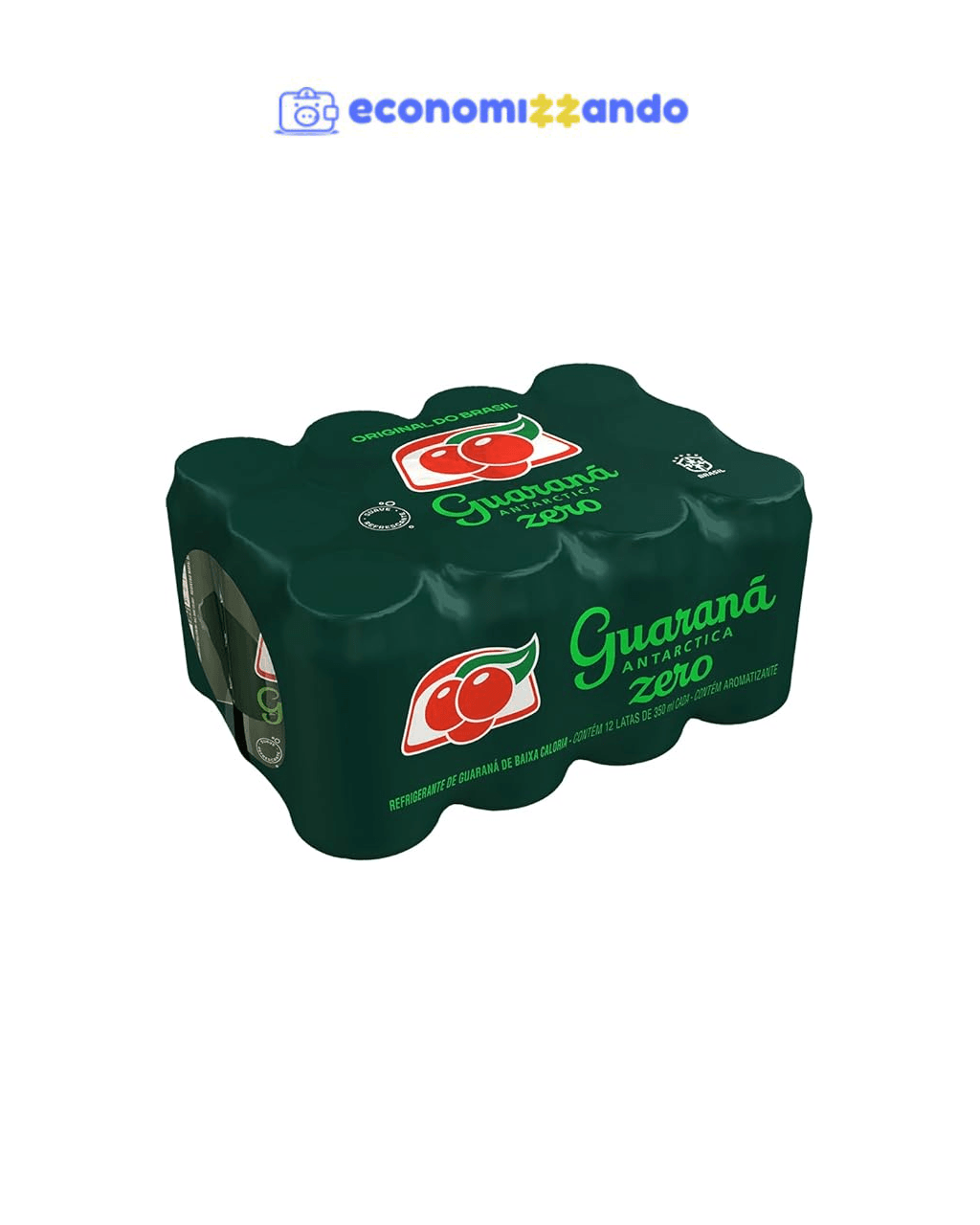 Guaraná Antarctica Diet Lata 12 Unidades De 350Ml