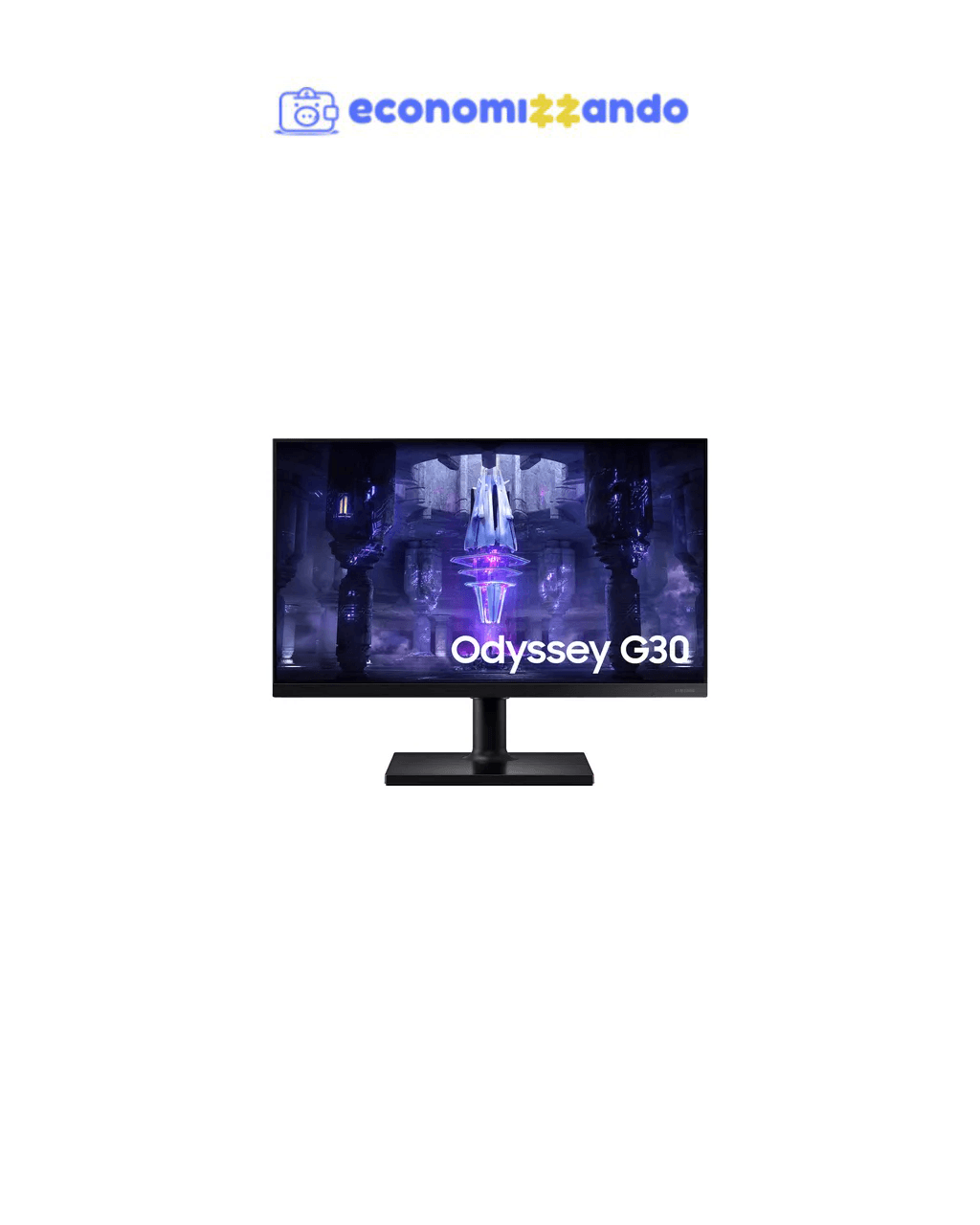 Monitor Samsung Odyssey G30 LS24BG300ELMZD 24" Full HD Va 144Hz FreeSync Preto