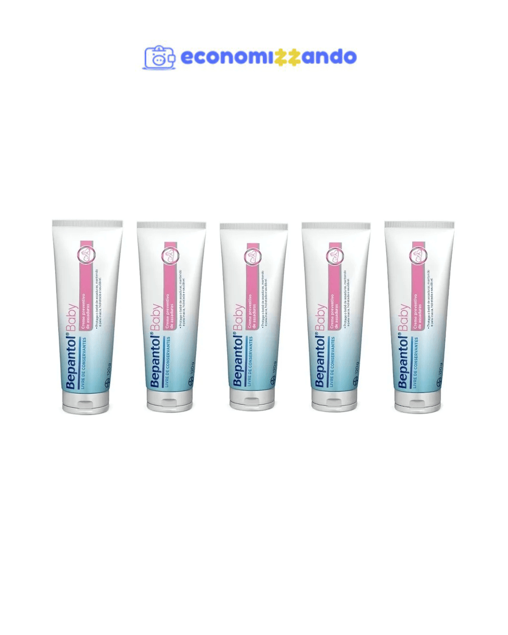 Kit Com 5 Cremes Pomada De Assadura 120gr Cada -  Bepantol