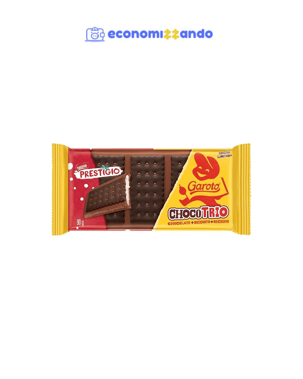 Chocolate ChocoTrio PRESTÍGIO Garoto 90g