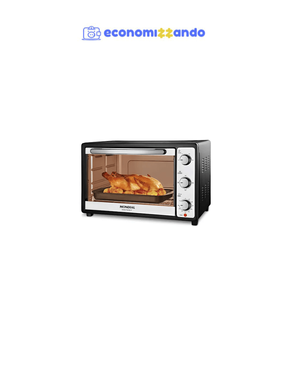Forno Elétrico Line Grand Family Ii Frn-52 52 Litros Mondial - Preto