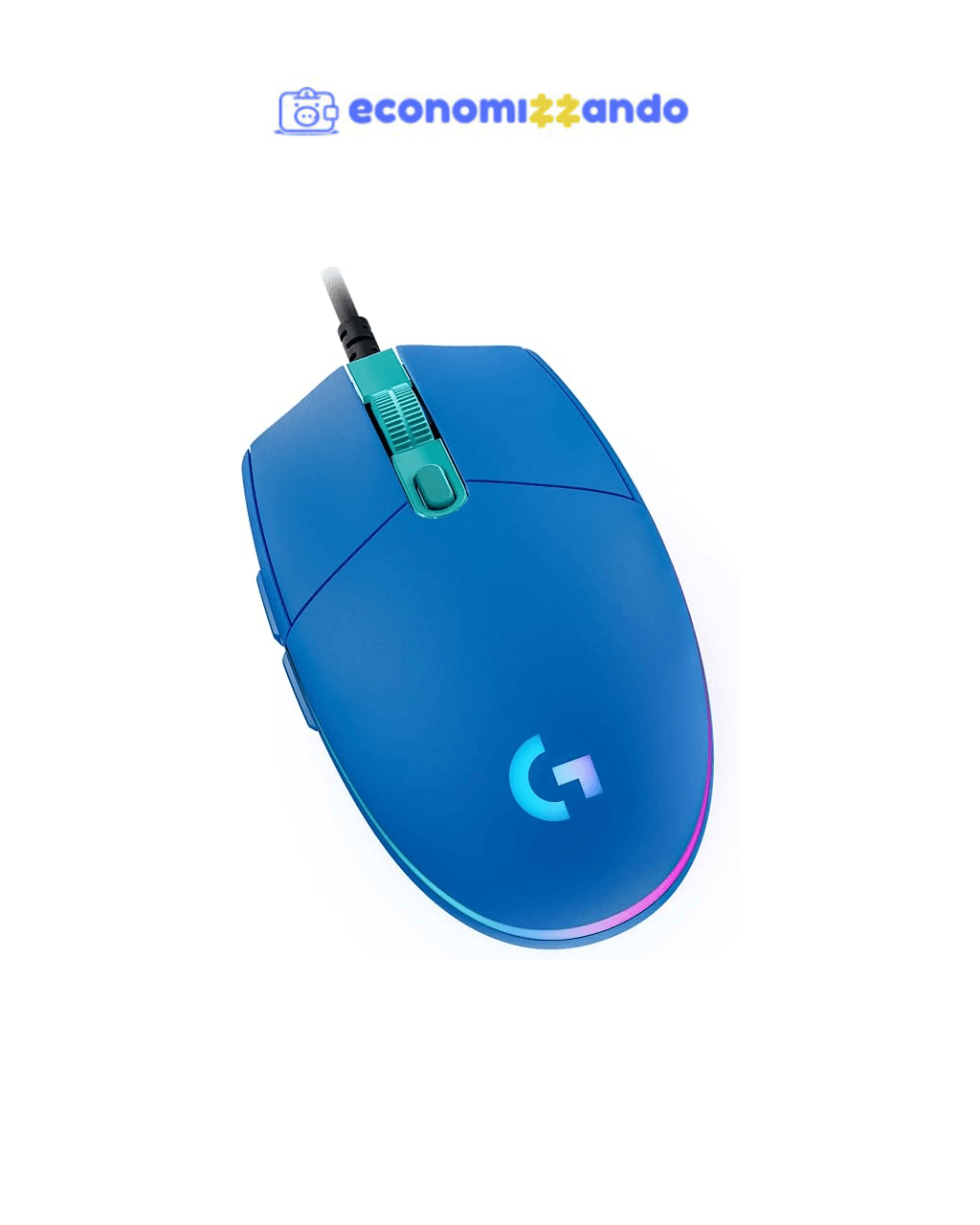 Mouse Gamer Logitech G203 LIGHTSYNC RGB - Azul