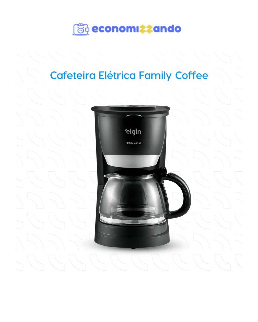 Cafeteira Elétrica 30 Xícaras Elgin Family Coffee Preta